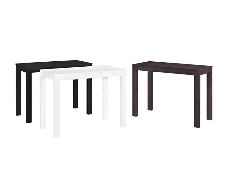Parsons Minimalistic Desk with Drawer - White