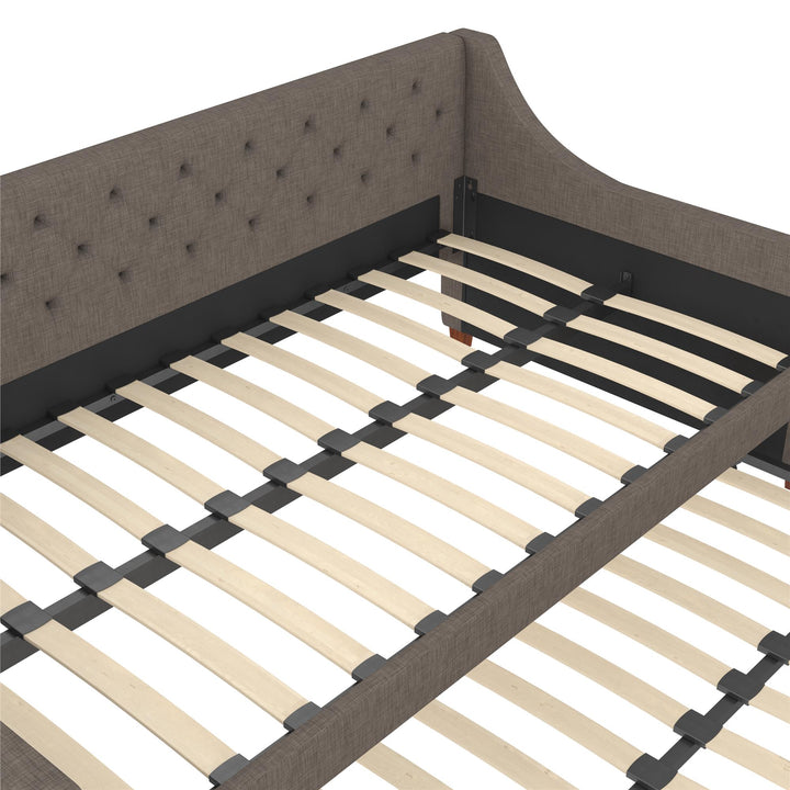Her Majesty Daybed and Trundle - Grey Linen - Twin