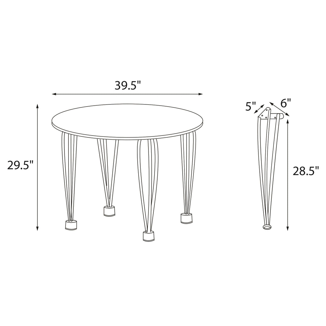 Round Dining Table Top - Brown