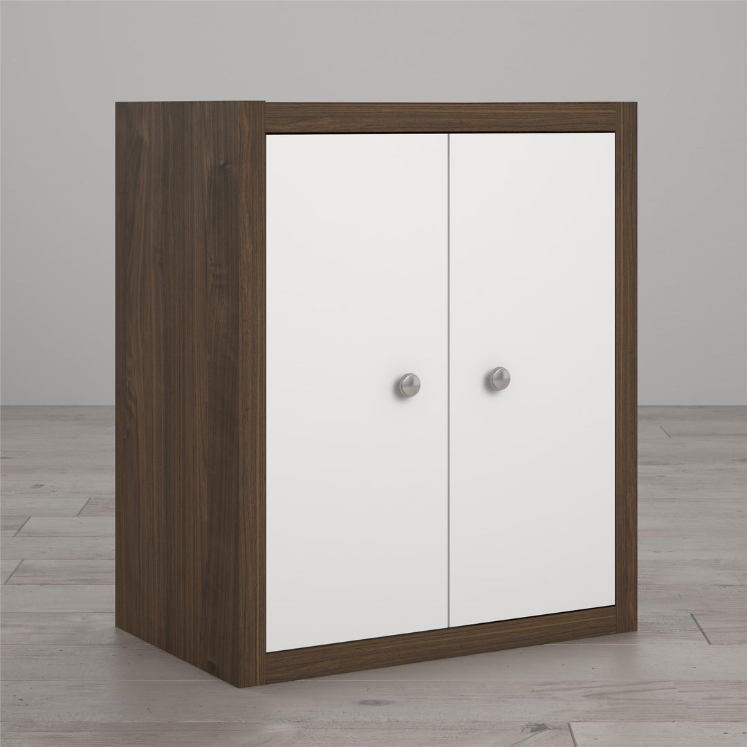 Sierra Ridge Terra Modular Bookcase with Doors - White