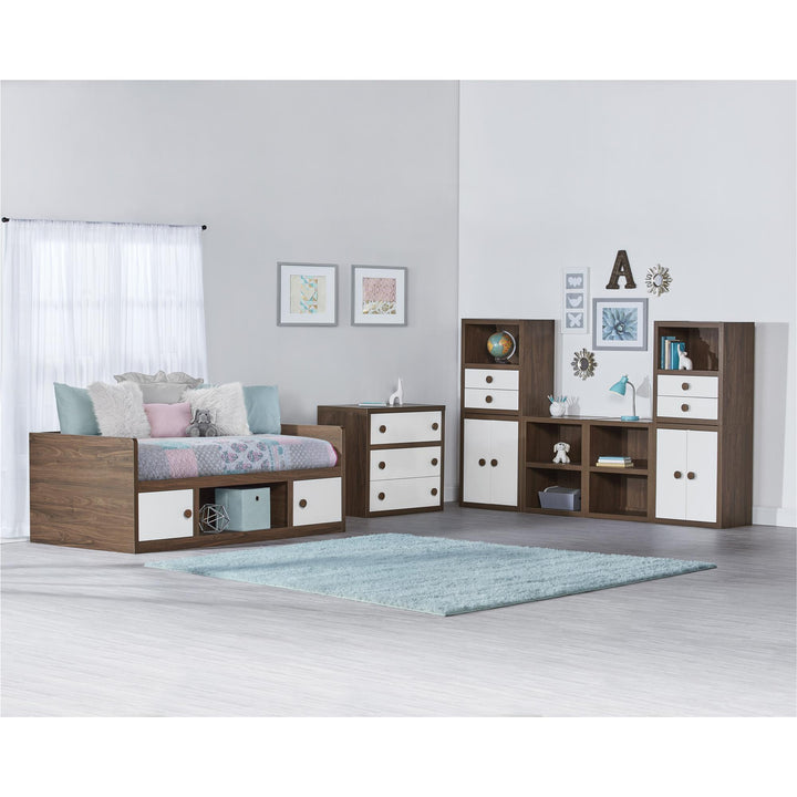 Sierra Ridge Terra Modular Bookcase with Doors - White
