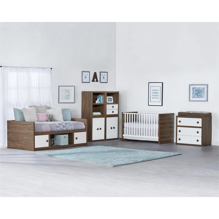Sierra Ridge Terra Modular Bookcase with Drawers - White