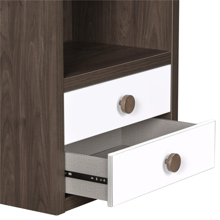 Sierra Ridge Terra Modular Bookcase with Drawers - White