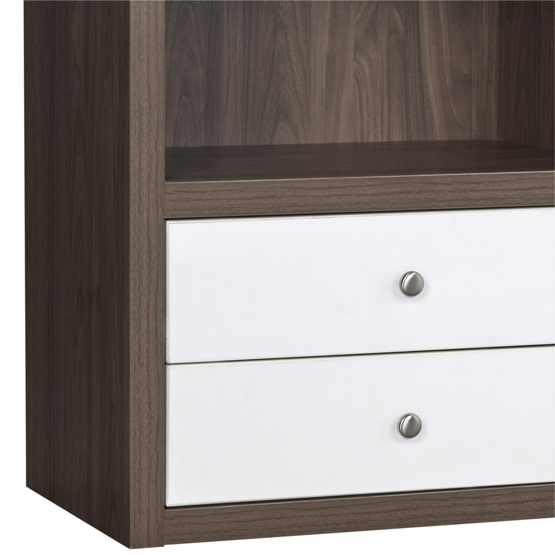 Sierra Ridge Terra Modular Bookcase with Drawers - White