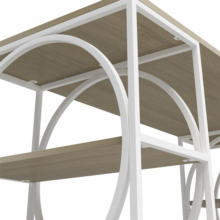 Strafford Double Pedestal Desk - Pale Oak