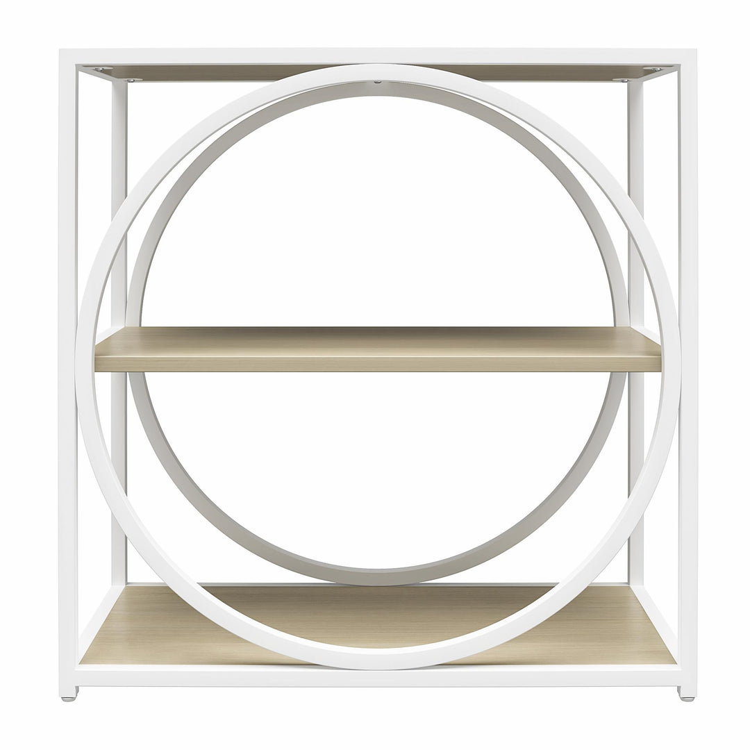 Strafford Accent Table with 4 Open Shelves - Pale Oak