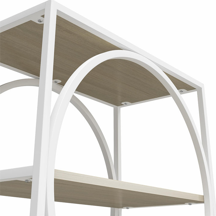 Strafford Accent Table with 4 Open Shelves - Pale Oak