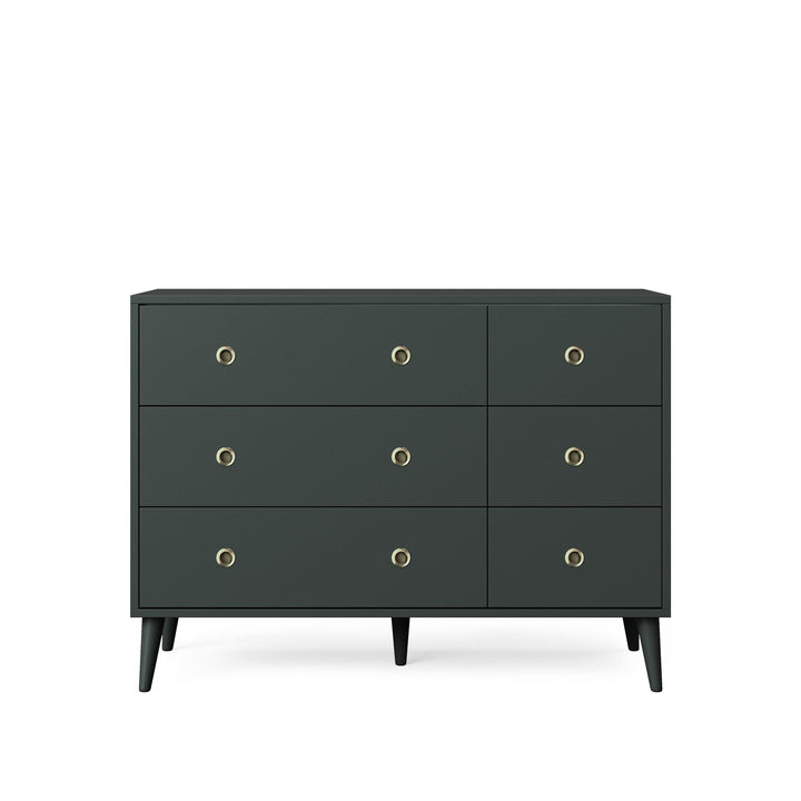 Harper 6 Drawer Storage Dresser - Olive 