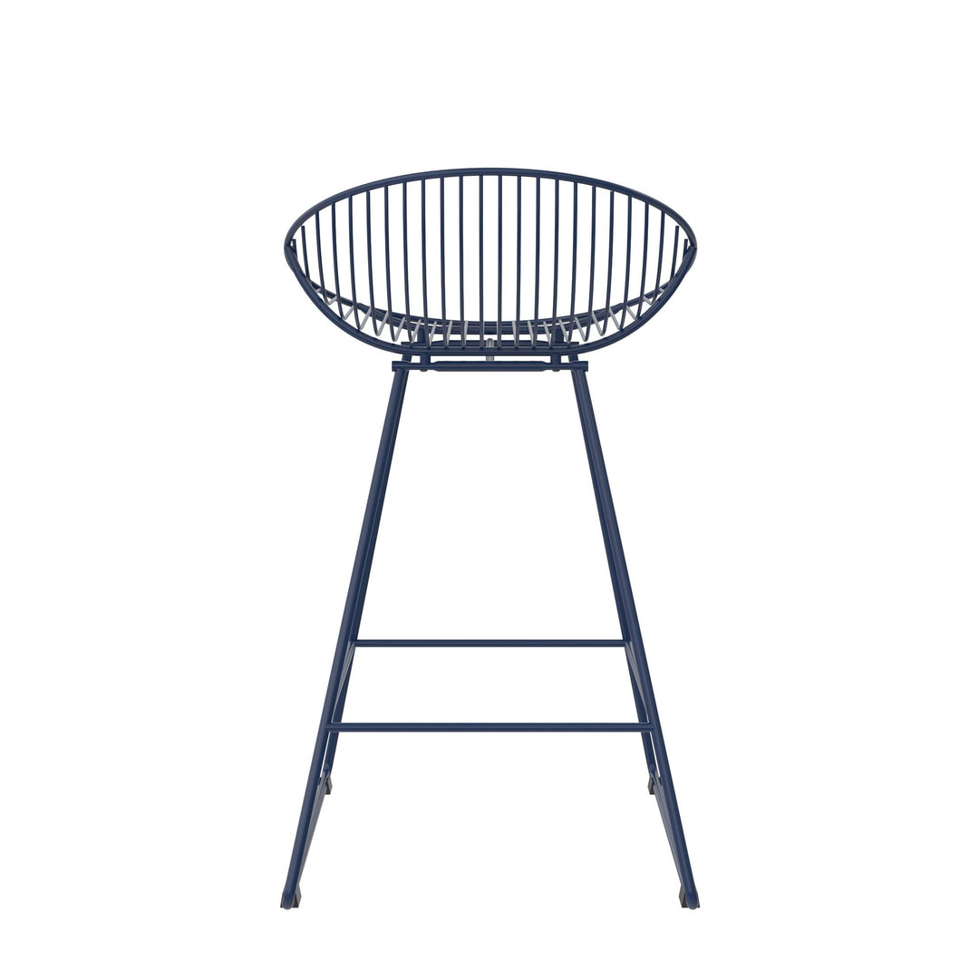 Ellis Wire Counter Height Bar Stool - Navy