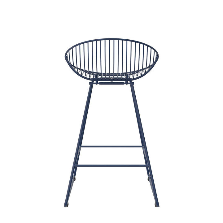 Ellis Wire Counter Height Bar Stool - Navy