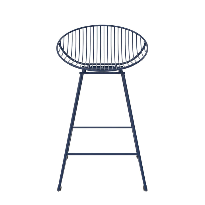 Ellis Wire Counter Height Bar Stool - Navy