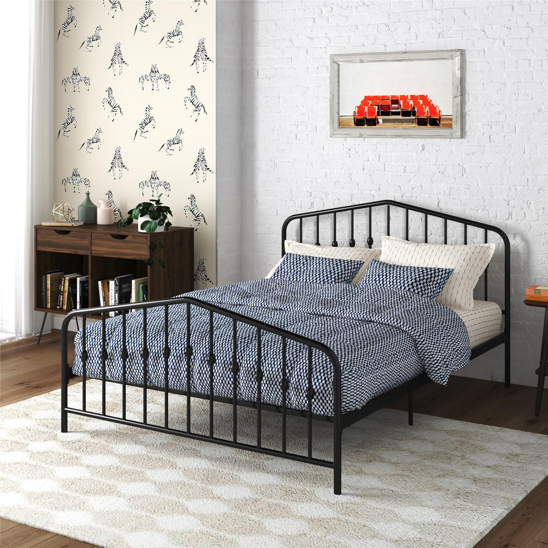 Bushwick Metal Bed - Black - Full