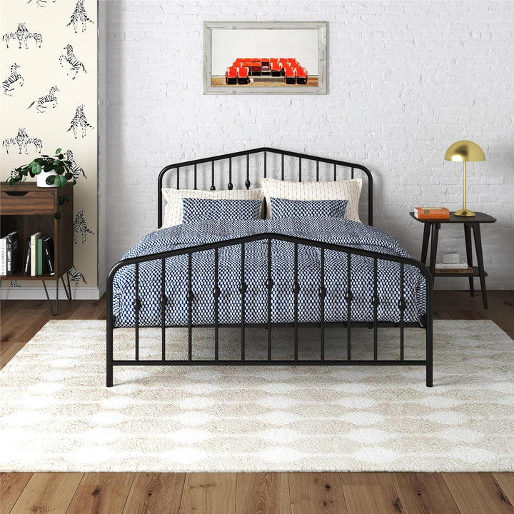 Bushwick Metal Bed - Black - Full