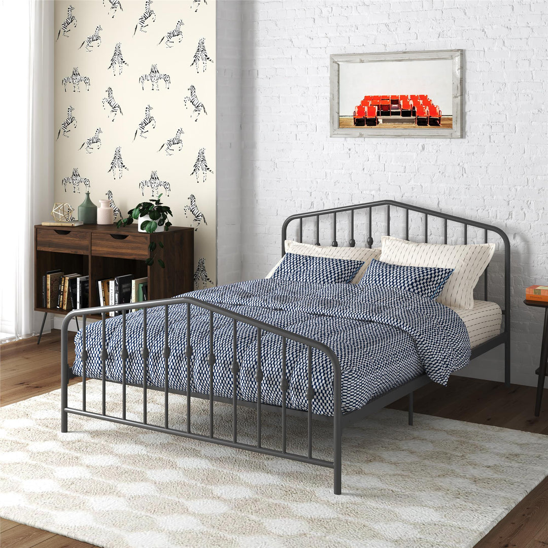 Bushwick Metal Bed - Gray - Full