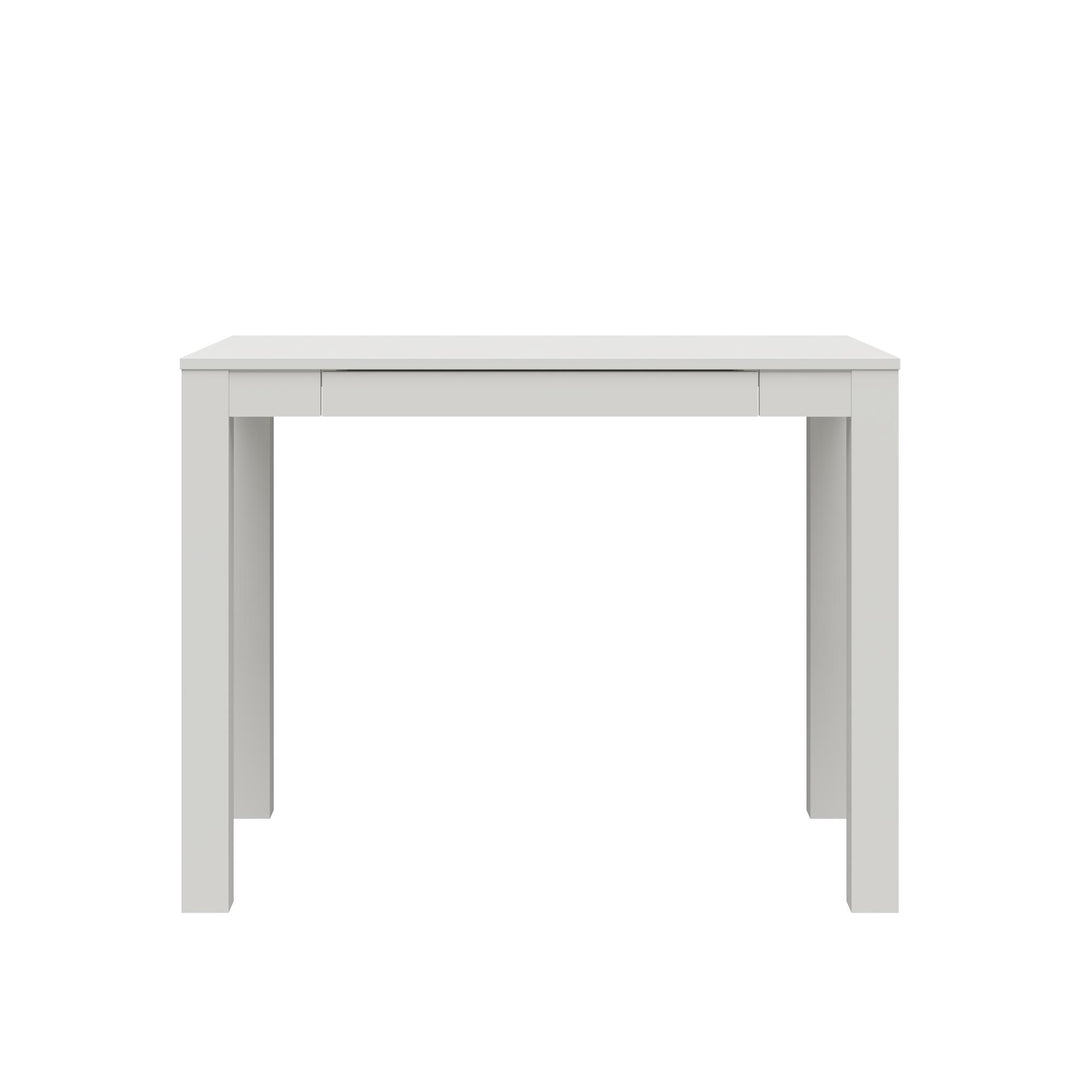 Parsons Minimalistic Desk with Drawer - White
