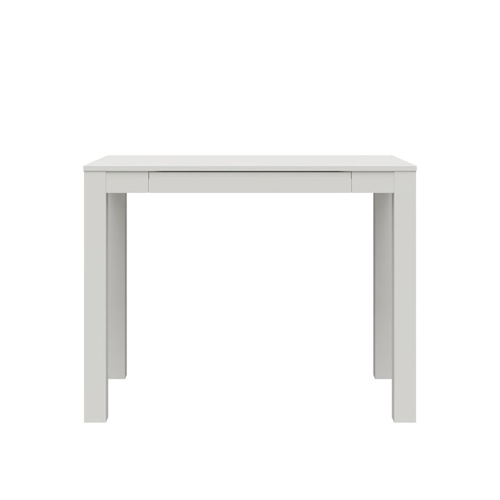 Parsons Minimalistic Desk with Drawer - White