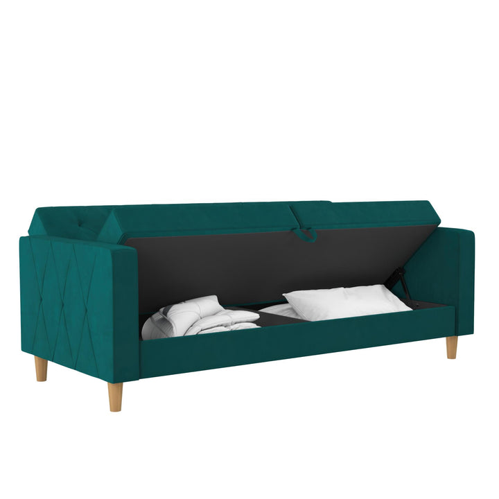 Liberty Futon with Storage - Green