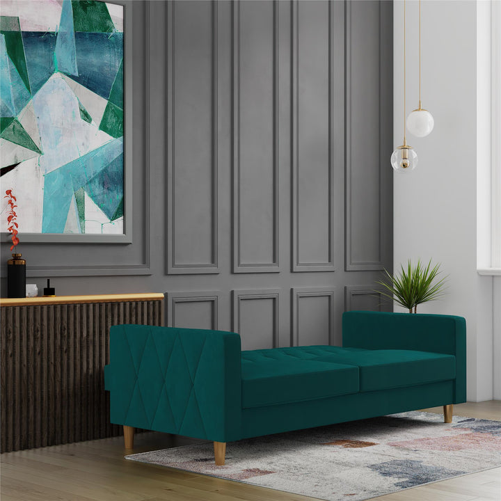 Liberty Futon with Storage - Green