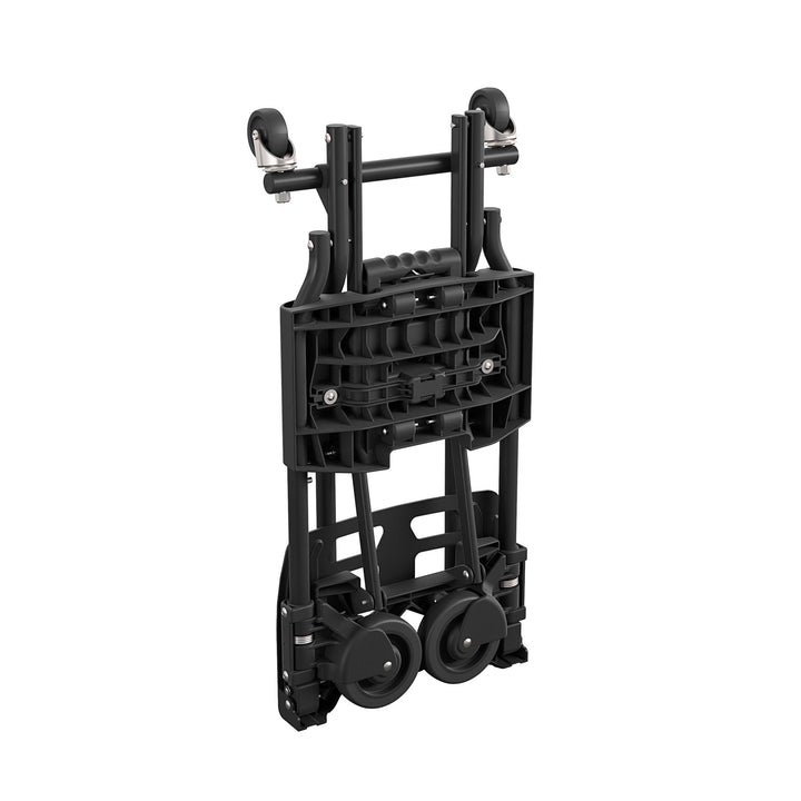 Shifter 2 in 1 Folding Hand Truck/Cart, Black, Large Toe Plate - Black