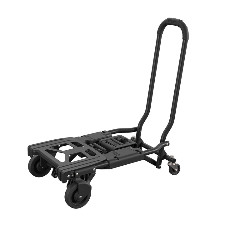 Shifter 2 in 1 Folding Hand Truck/Cart, Black, Large Toe Plate - Black