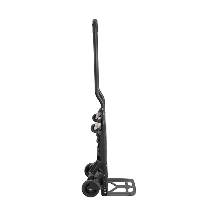 Shifter 2 in 1 Folding Hand Truck/Cart, Black, Large Toe Plate - Black