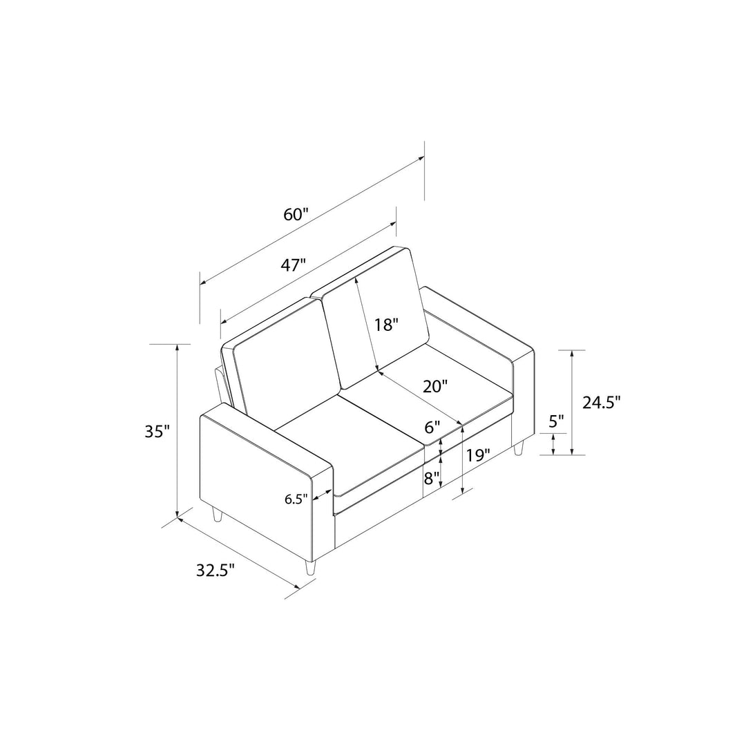 Cooper 2 Seater Linen Sofa - Beige