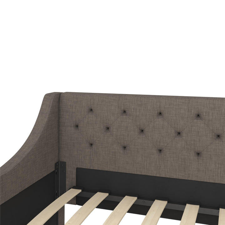 Her Majesty Daybed and Trundle - Grey Linen - Twin