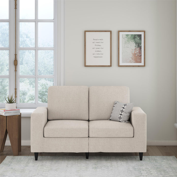 Cooper 2 Seater Linen Sofa - Beige