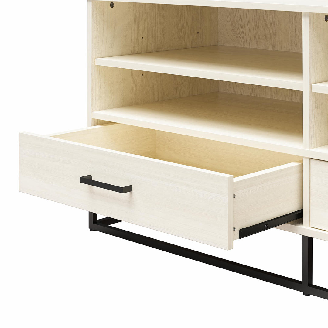 Kelly TV Stand with Drawers for TVs up to 55 in. - Ivory Oak