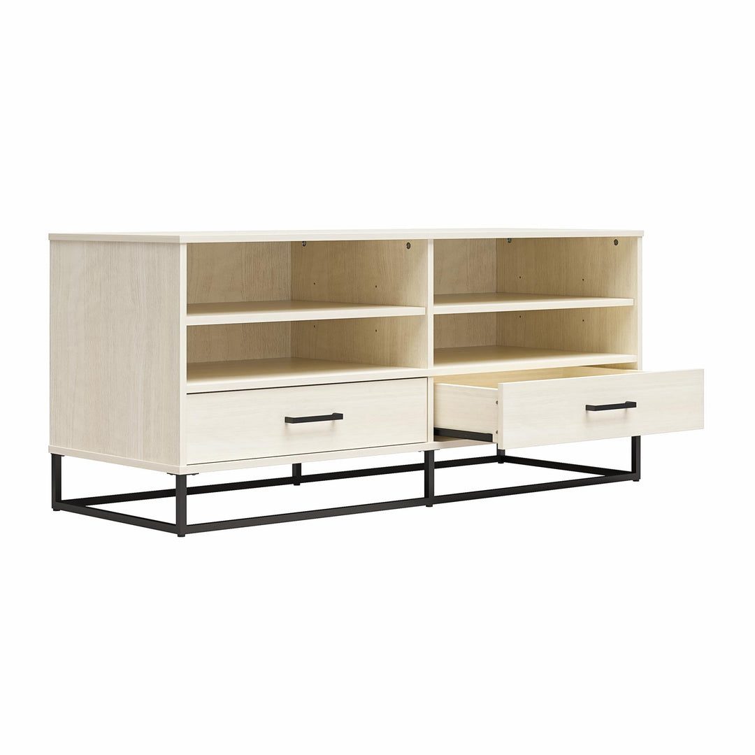 Kelly TV Stand with Drawers for TVs up to 55 in. - Ivory Oak