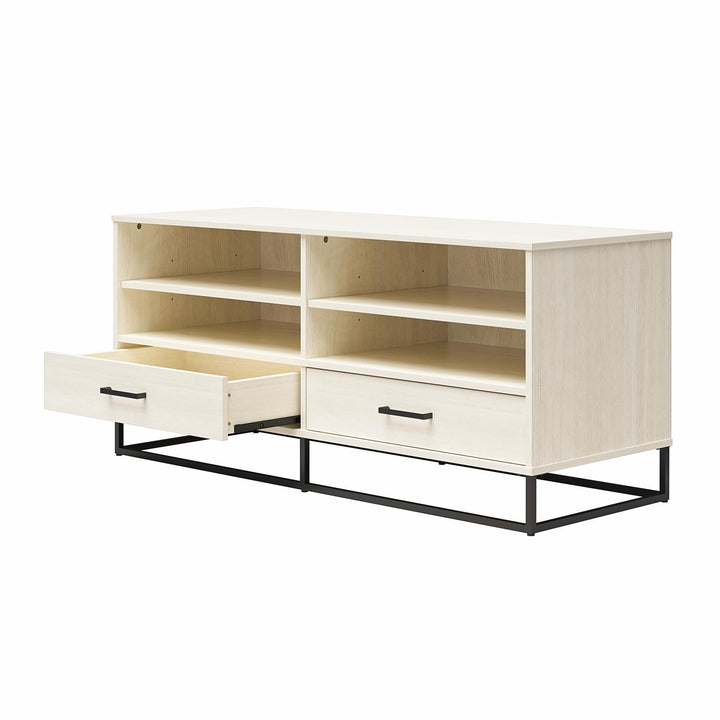 Kelly TV Stand with Drawers for TVs up to 55 in. - Ivory Oak