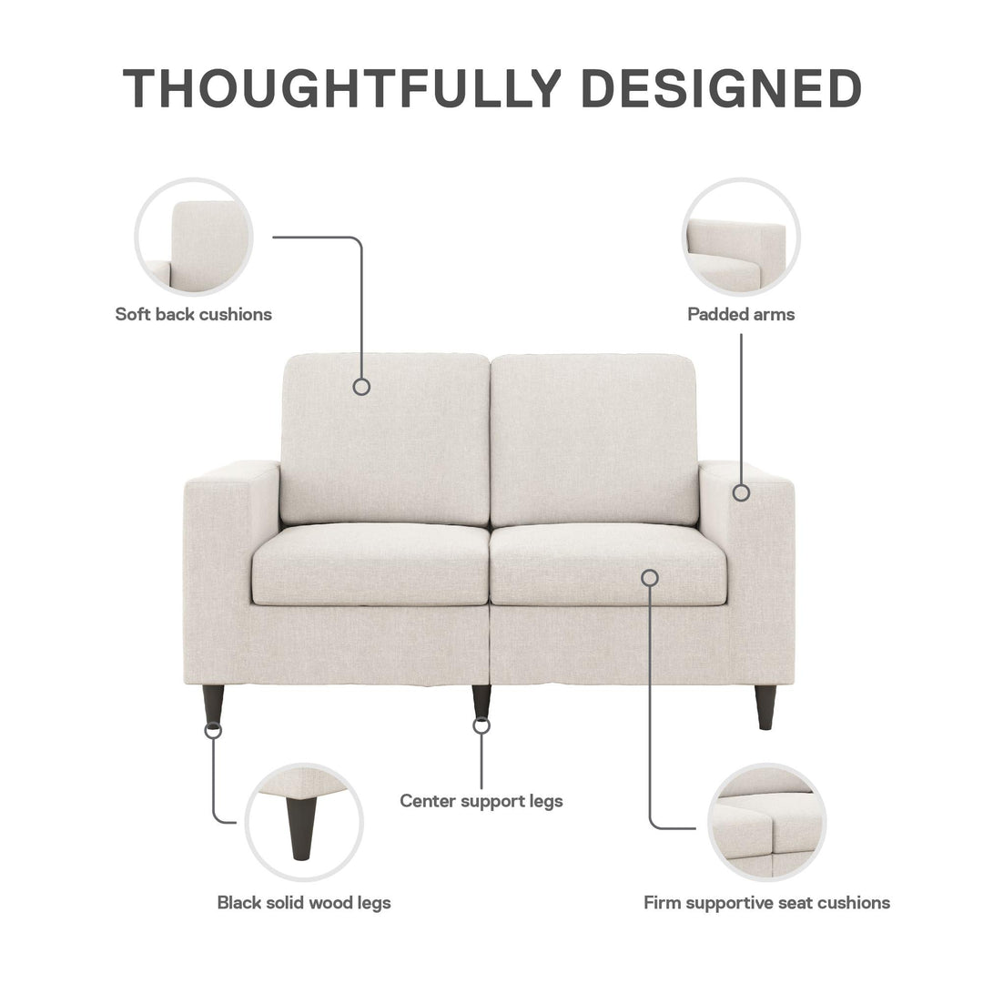 Cooper 2 Seater Linen Sofa - Beige