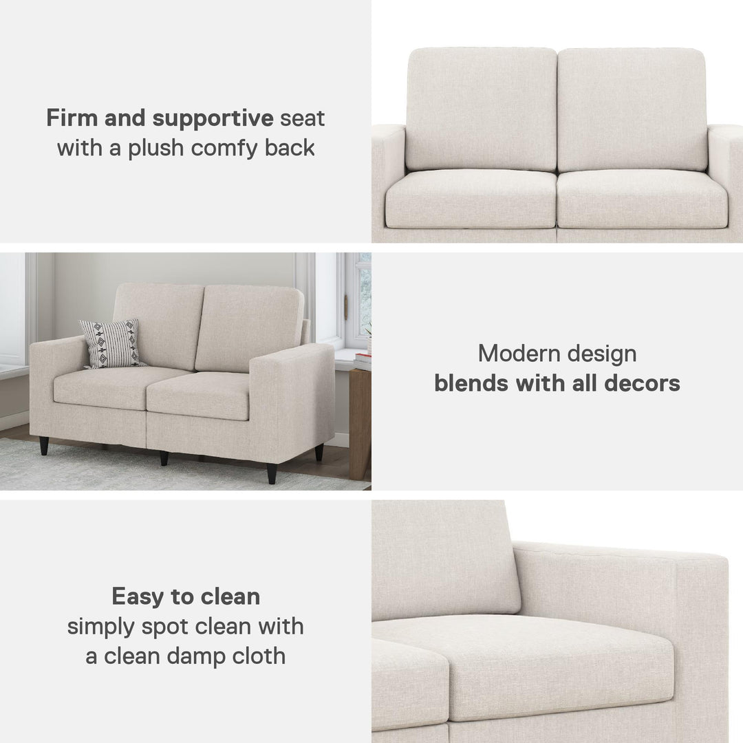 Cooper 2 Seater Linen Sofa - Beige