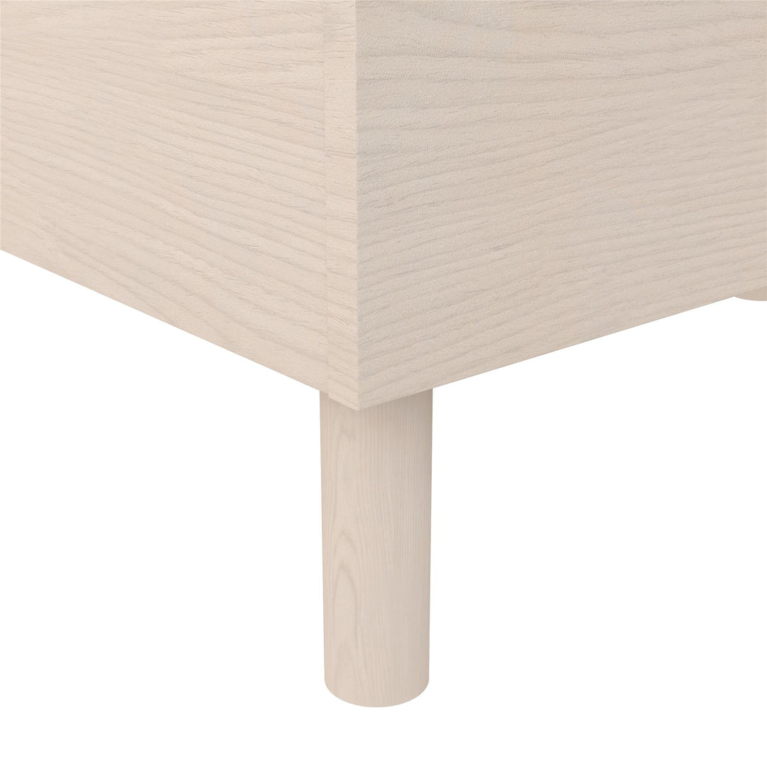 Cologne Tool-Less Upholstered Wood Headboard - Light Oak - Queen