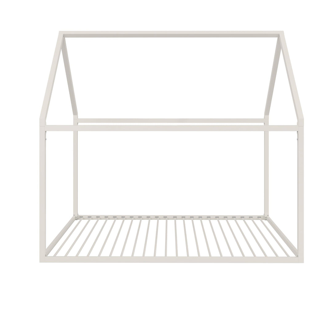 Skyler Metal Montessori House Bed - Off White - Full