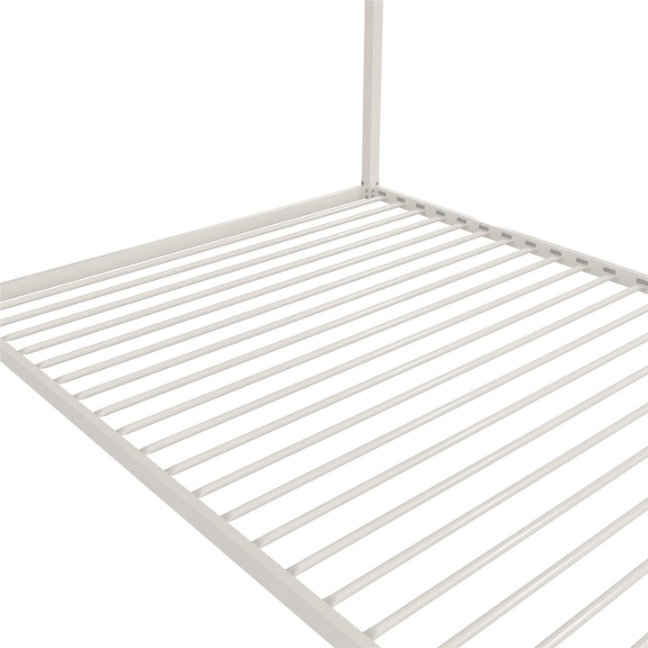 Skyler Metal Montessori House Bed - Off White - Full