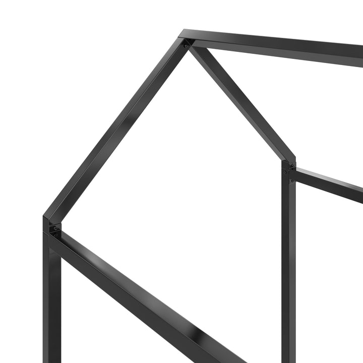 Skyler Metal Montessori House Bed - Black - Twin