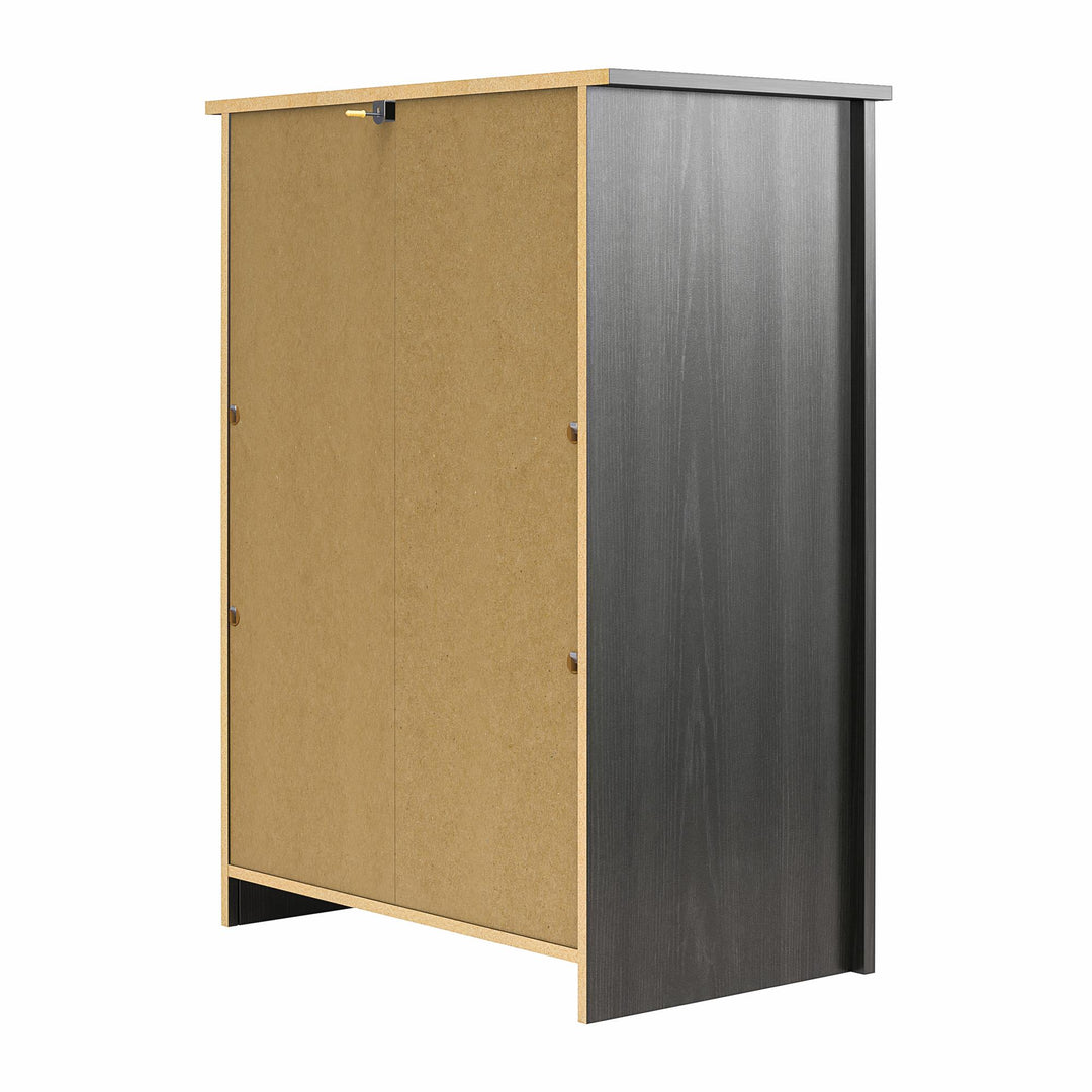 Brookshore Tall 4-Drawer Dresser - Black Oak - 4 Drawer