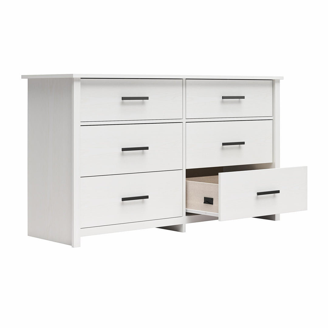 Brookshore Wide 6-Drawer Dresser - White - 6 Drawer