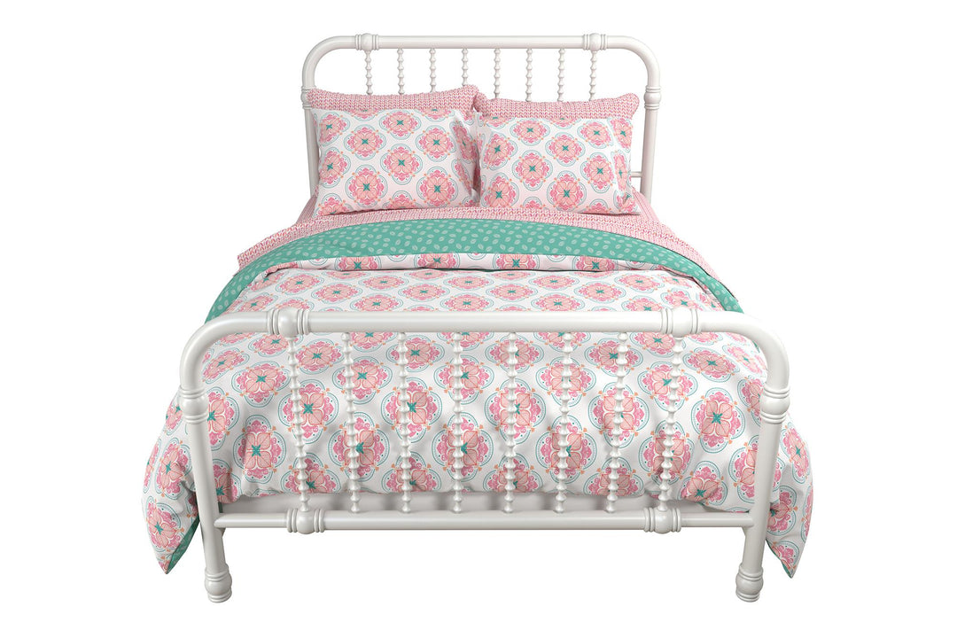 Jax Full 7-Piece Bedding Set with Wrinkle Resistant Lightweight Material - Pink - Full
