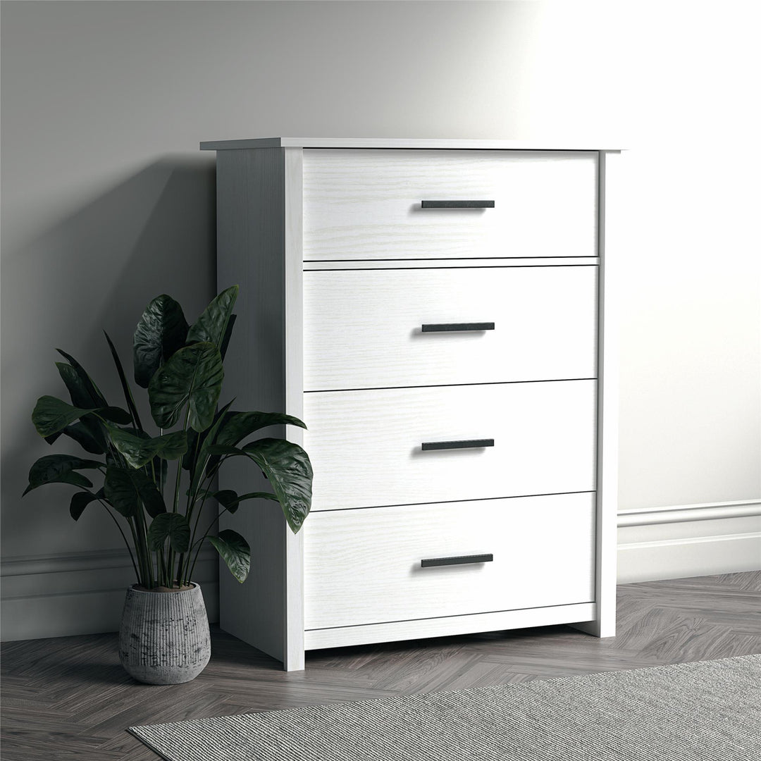 Brookshore Tall 4-Drawer Dresser - White - 4 Drawer