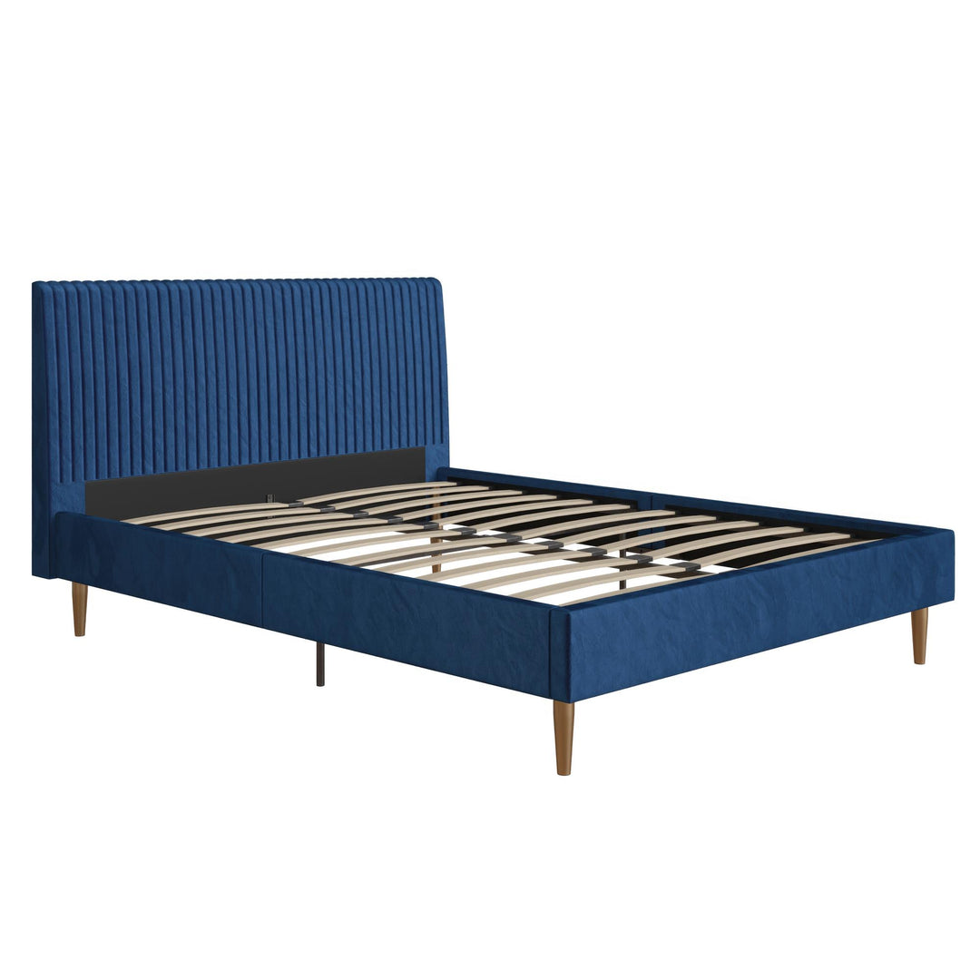 Daphne Upholstered Bed - Blue - Full