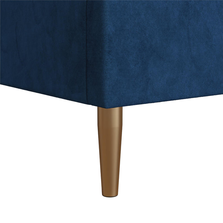 Daphne Upholstered Bed - Blue - Full