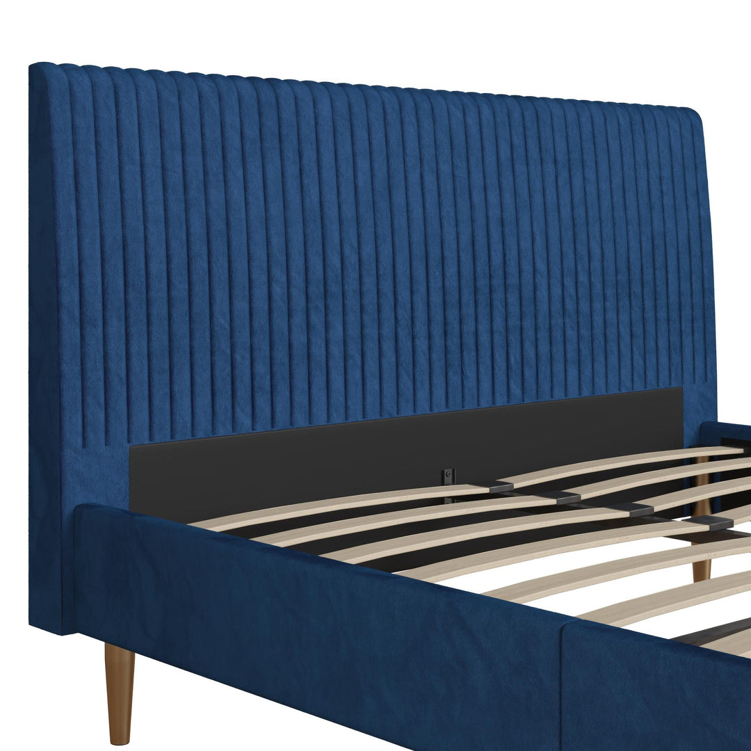 Daphne Upholstered Bed - Blue - Full