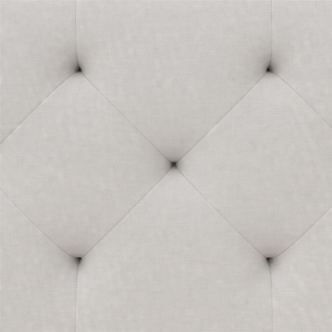 Her Majesty Upholstered Daybed and Trundle - Ivory - Twin