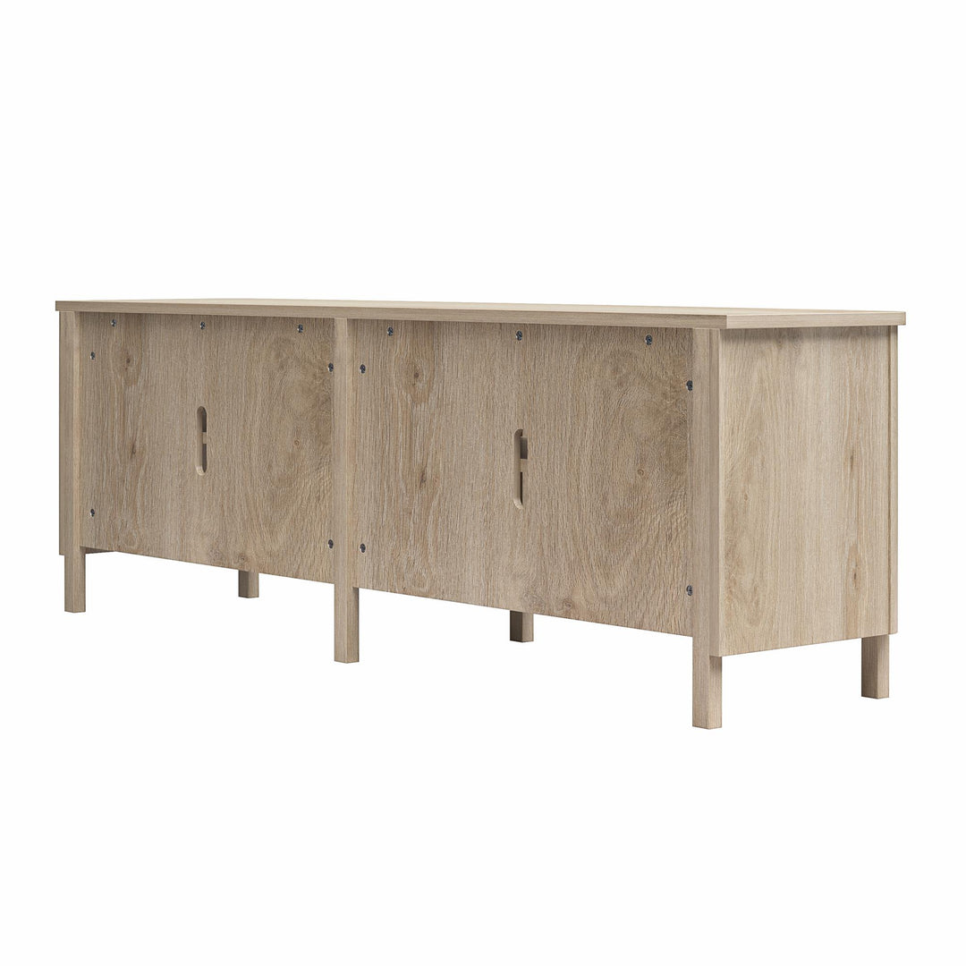 Farmhouse Console for TVs up to 75" - Blonde Oak