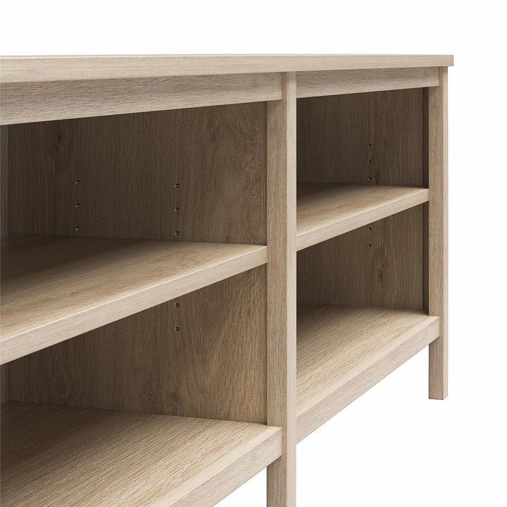 Farmhouse Console for TVs up to 75" - Blonde Oak