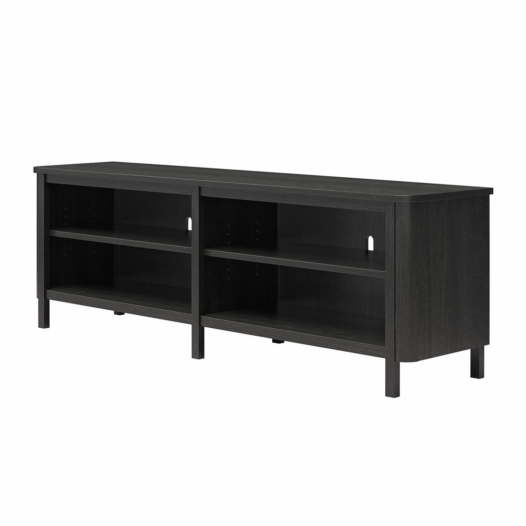 Farmhouse Console for TVs up to 75" - Black Oak