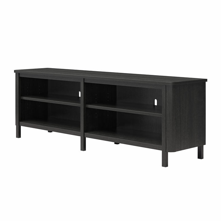 Farmhouse Console for TVs up to 75" - Black Oak