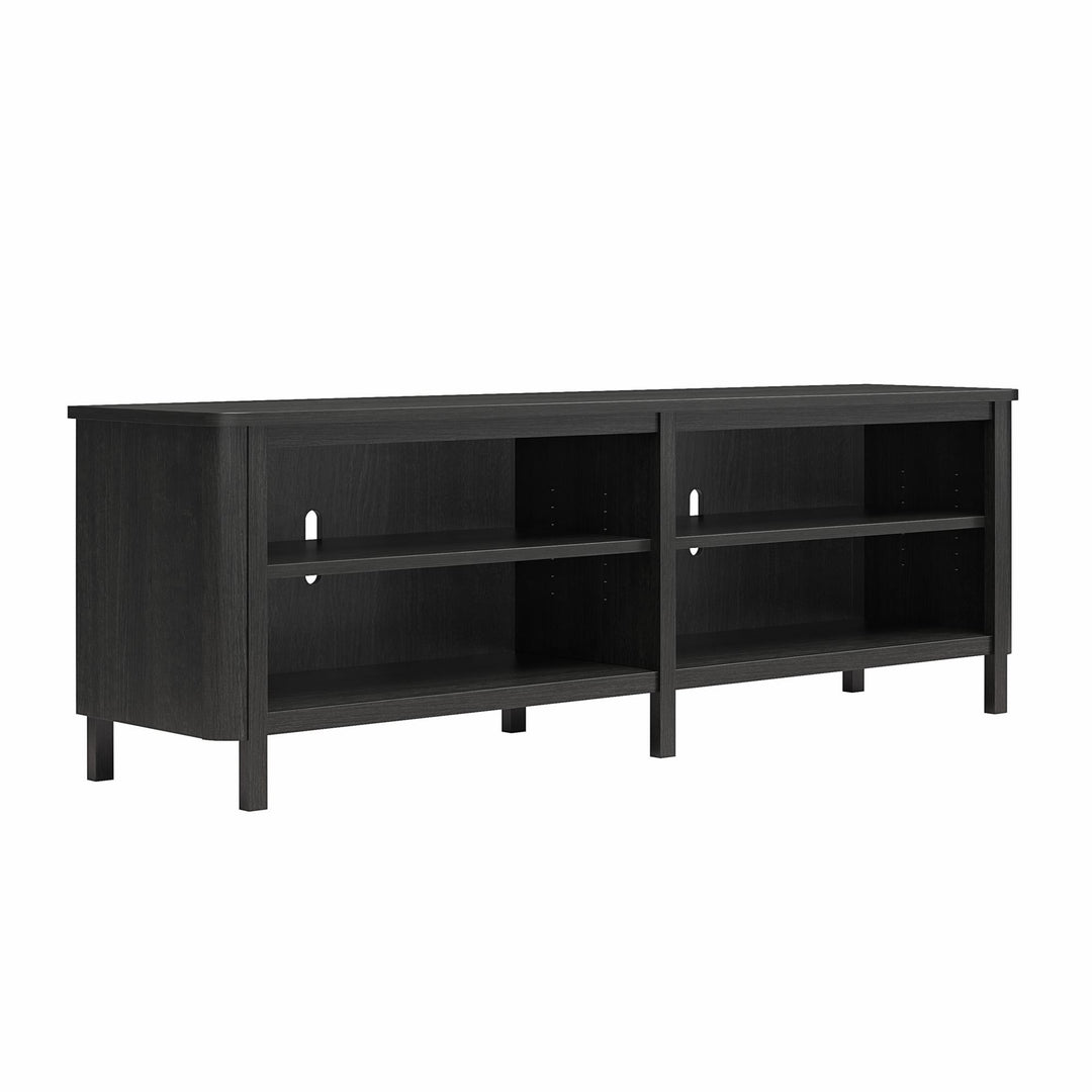 Farmhouse Console for TVs up to 75" - Black Oak